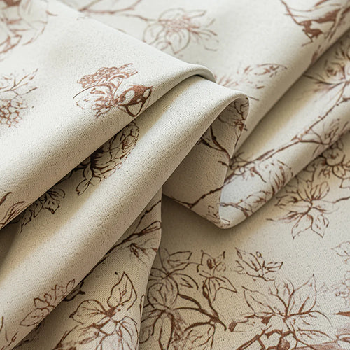 Rideau occultant motif floral moderne pour salon chambre