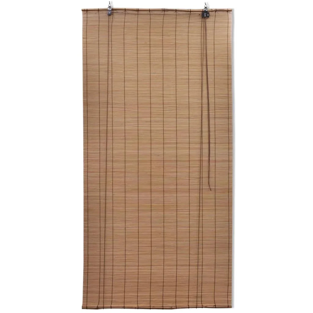 Store enrouleur occultant style naturel pour fenêtre intérieur