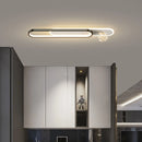 lustre moderne simple de luxe créatif étoilé encastré longue bande