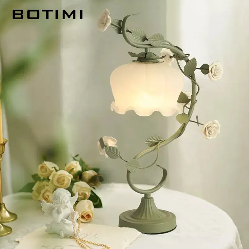 botimi lumière rétro campagne verre fleur décor maison - vue 3 sur 8