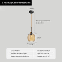 Suspension en verre LED modernes