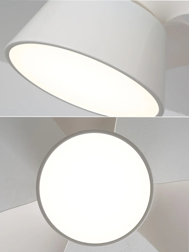 lustre moderne à led avec ventilateur pour intérieur - vue 7 sur 10