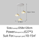 lustre led simple pour décoration intérieure nordique élégante