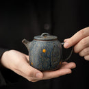 theiere meditation argile style retro kung fu artisanale