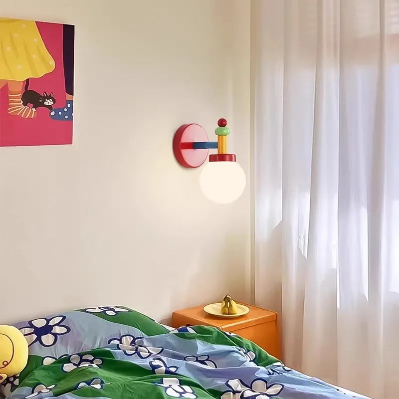 appliques murales pour chambre d'enfant en verre laiteux - vue 4 sur 4