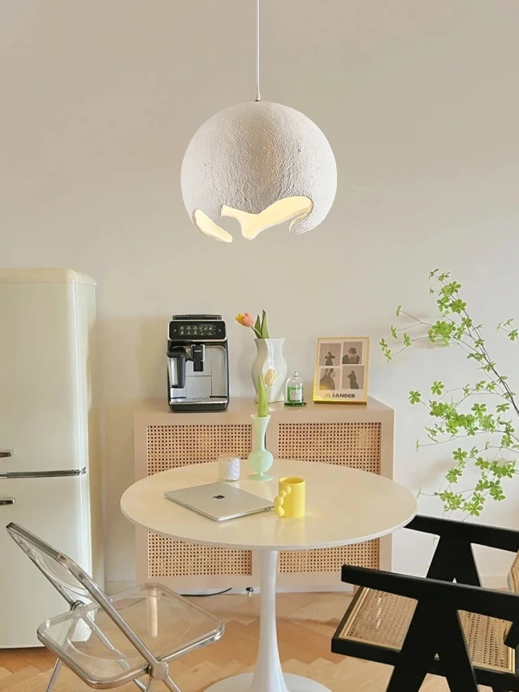 Restaurant salle à manger île LED lustre moderne café bar étude chambre lumière Wabi Sabi personnalité intérieur décor à la maison lampe suspendue - vue 7 sur 12