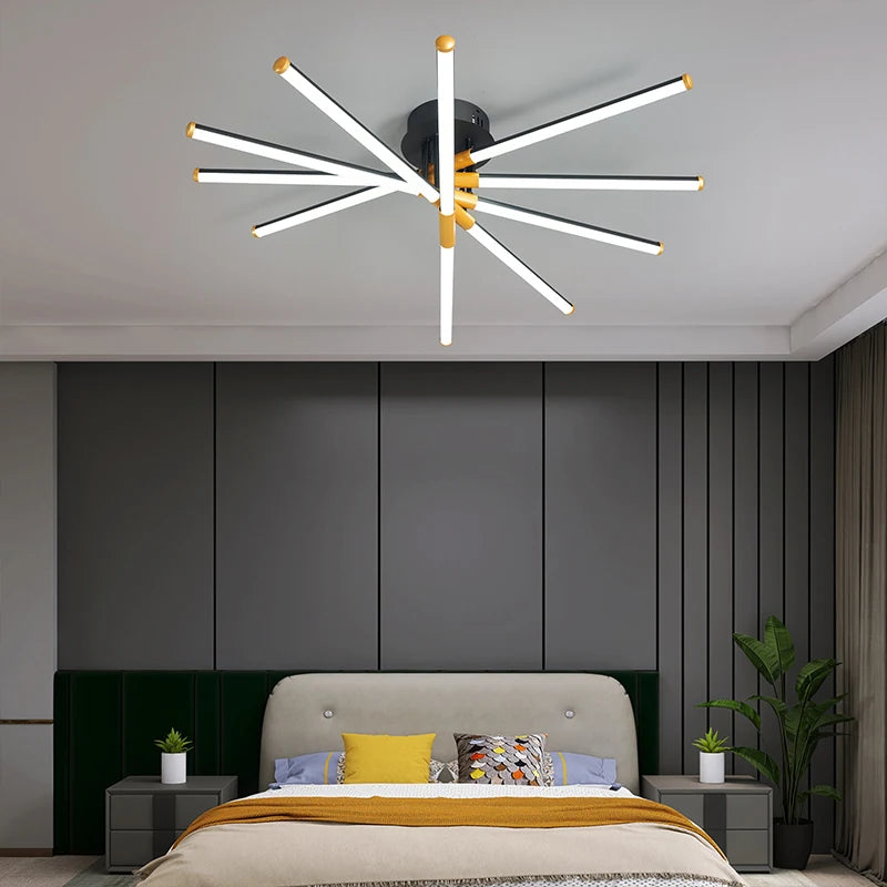 led plafonnier luminaire intérieur chambre salon hall cuisines - vue 5 sur 15