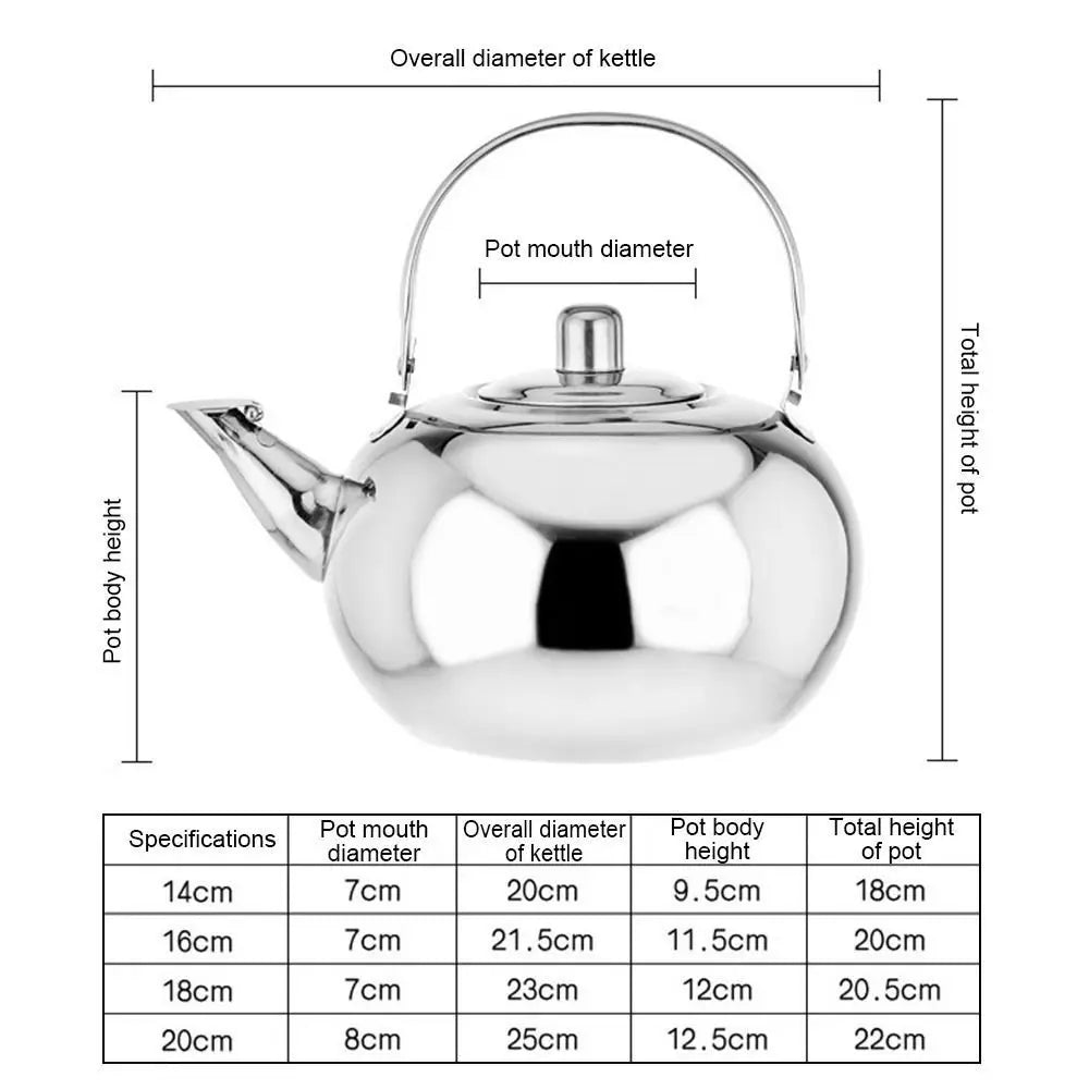 Bouilloire théière acier inoxydable avec infuseur 1l - vue 7 sur 7
