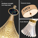 Plafond LED en cristal nordique lustre salon chambre chevet suspension lumières décor à la maison éclairage lampe suspendue pour plafond