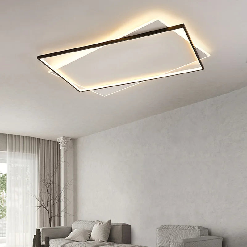 plafonnier led nordique à intensité réglable design simple - vue 3 sur 9