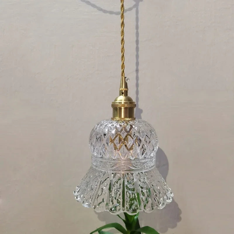 suspension en verre transparent pour éclairage moderne et décoratif - vue 5 sur 9