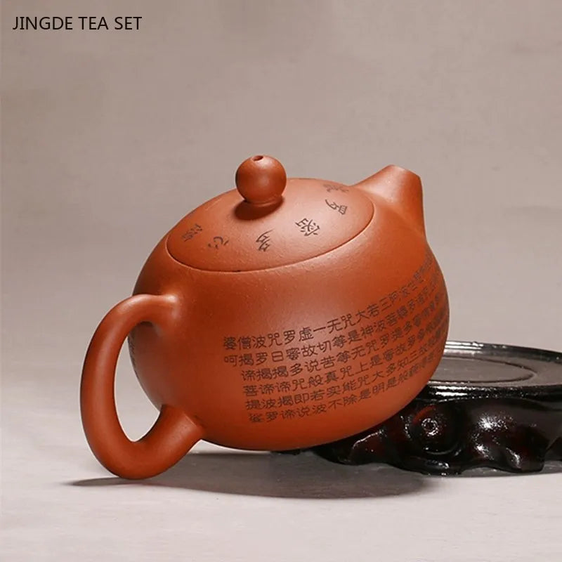 theiere yixing zisha motif coeur avec louche artisanale - vue 7 sur 7
