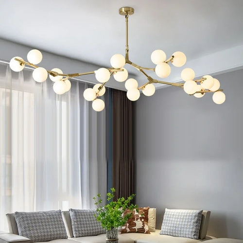 lustre style nordique moléculaire led créatif simple moderne