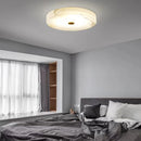 plafonnier led moderne marbre blanc salon
