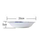 Assiettes porcelaine Jingdezhen motifs floraux style chinois