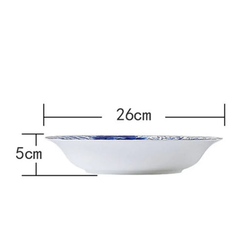 Assiettes porcelaine Jingdezhen motifs floraux style chinois