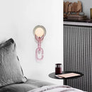 applique murale nordique boule de verre chaîne décoration artistique
