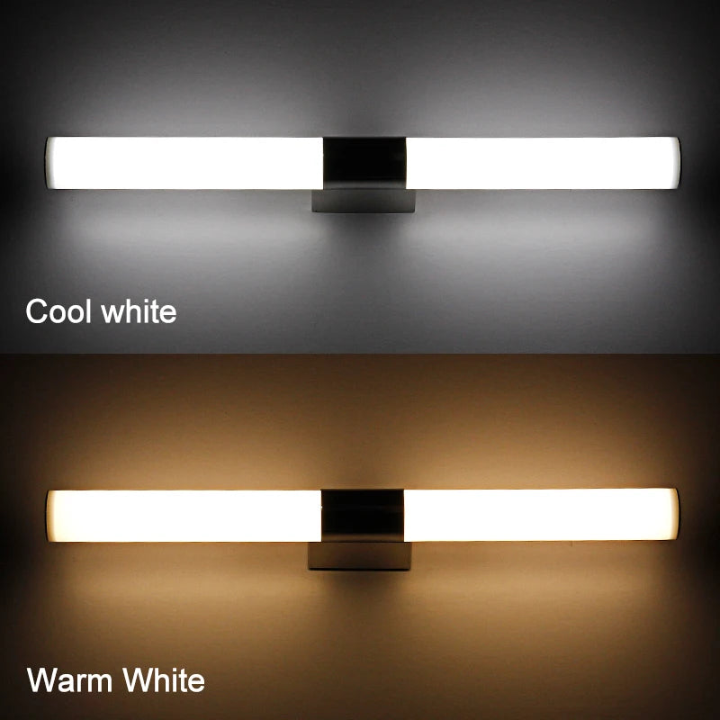 applique moderne en aluminium tube led étanche acrylique décoration murale
