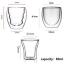 Tasses expresso double paroi verre 80ml ensemble isotherme