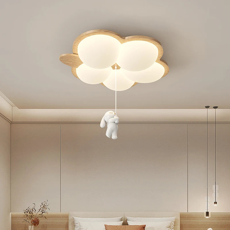 plafonnier style rétro wabi-sabi lapin créatif éclairage intérieur chaleureux