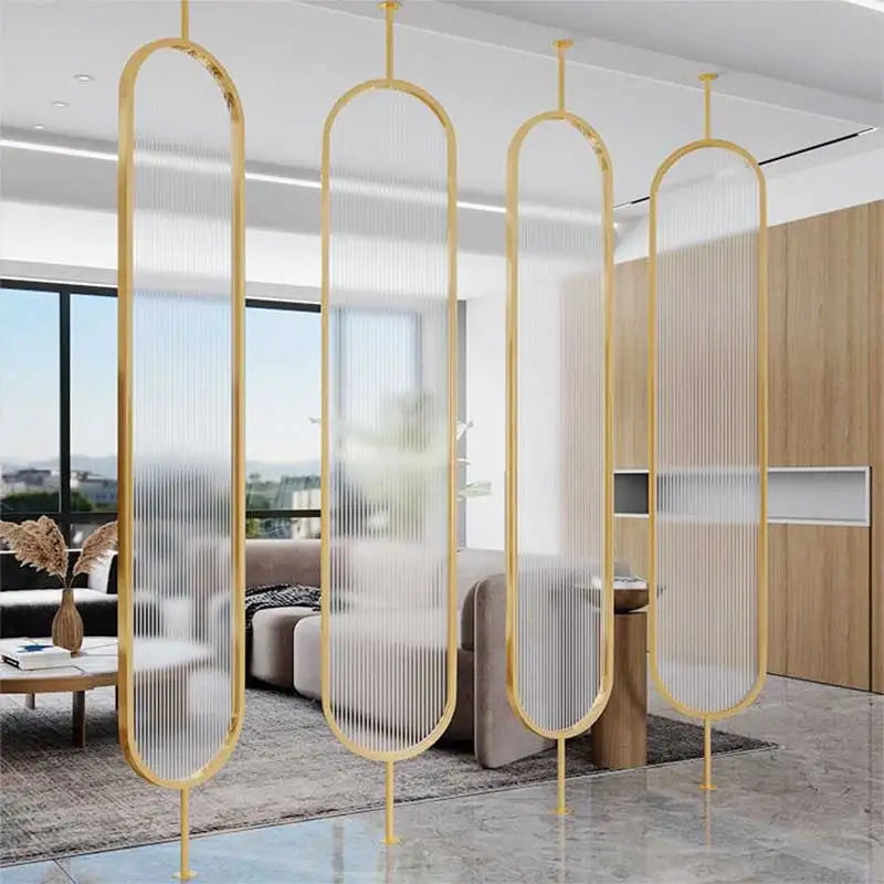Cloison de séparation en verre rotative pour décoration intérieure