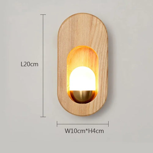 applique led bois bande décorative nordique maison