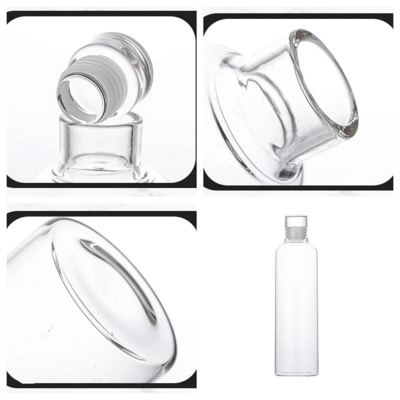 Bouteille verre infuseur graduation hydratation sport extérieur - vue 7 sur 7