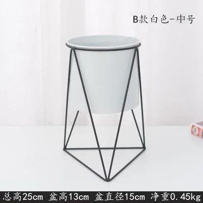 support de plante moderne en fer pour décoration intérieure et extérieure - vue 10 sur 18
