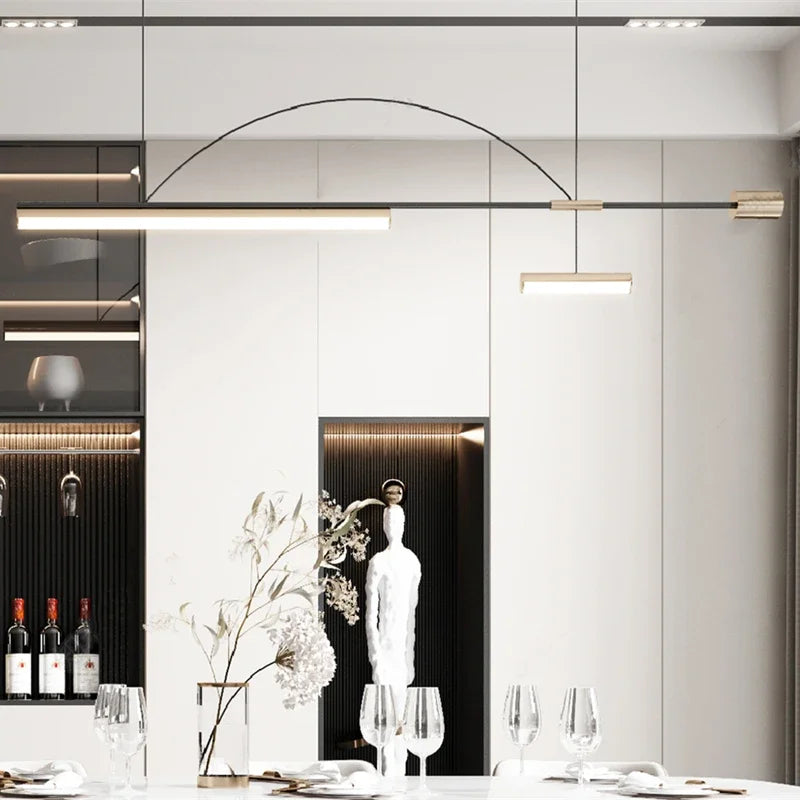 suspension moderne à led pour décoration intérieure minimaliste