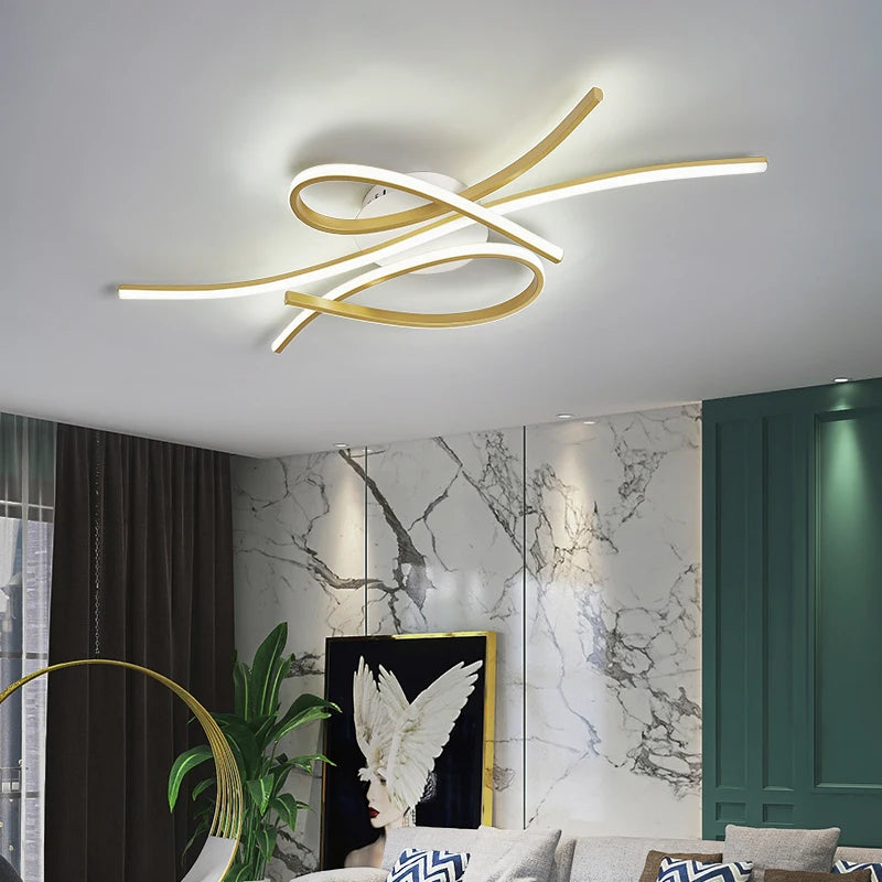 Plafonnier LEDs Or/Noir Maison Nordique