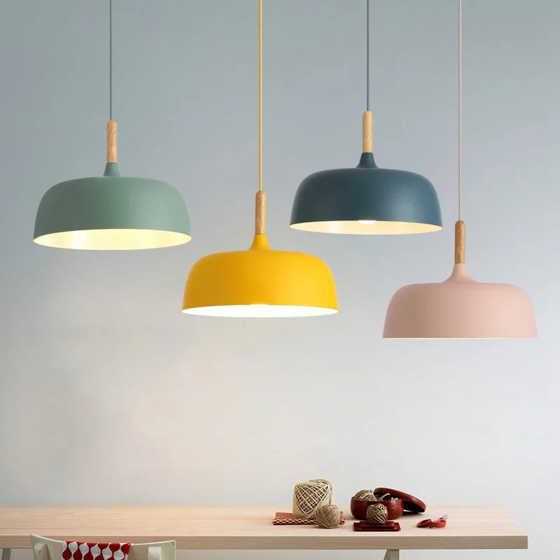 suspension led moderne décoration maison luminaire suspendu macaron