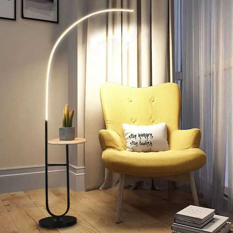 lampadaire led design moderne minimaliste - vue 4 sur 8