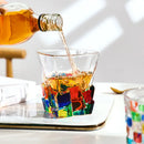 Verres cristal relief style vintage europeen 300 ml
