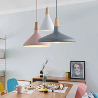 suspension nordique moderne en bois et aluminium