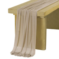 Chemin de table mousseline bohème transparent mariage décoration