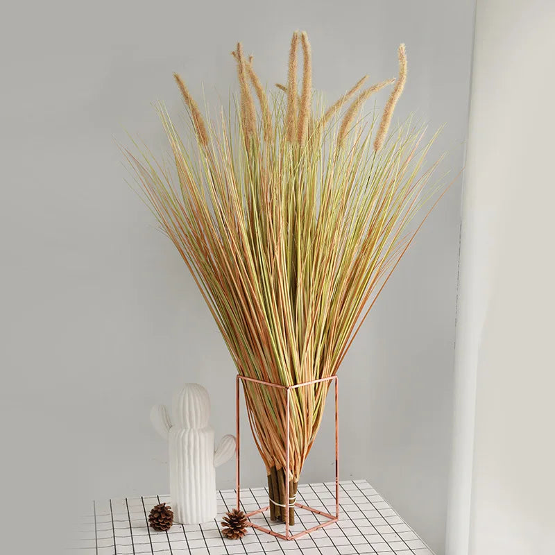 plantes artificielles herbe d'oignon et pampa pour décoration intérieure extérieure - vue 11 sur 10
