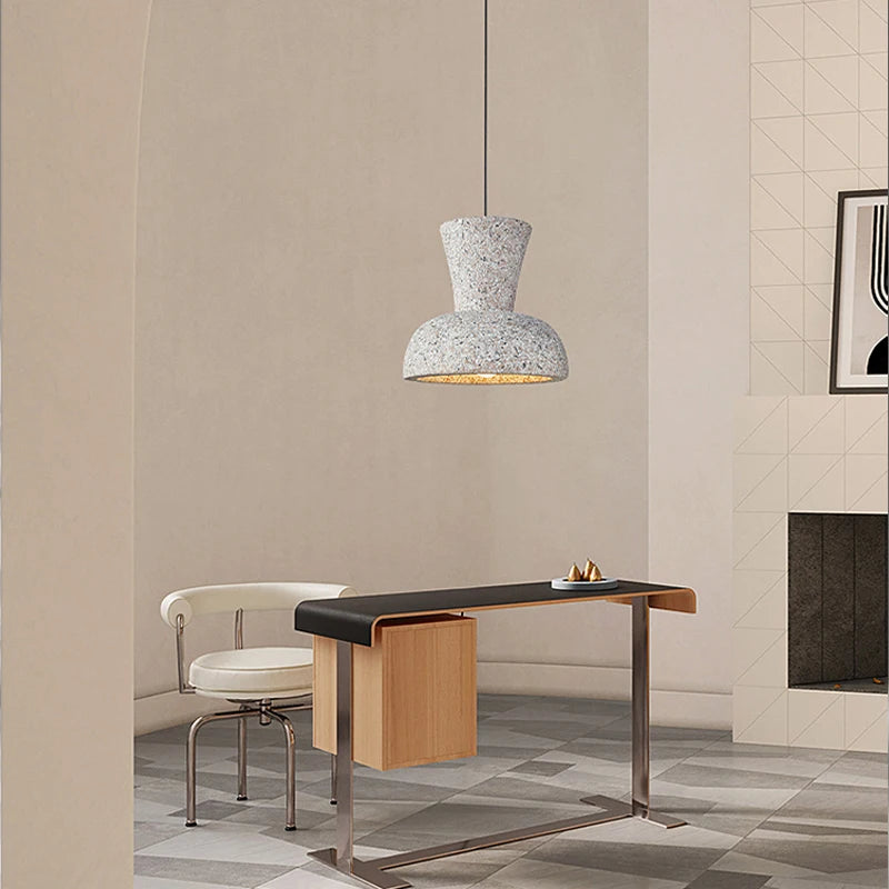 lustre led nordique wabi sabi pour bar et décoration maison