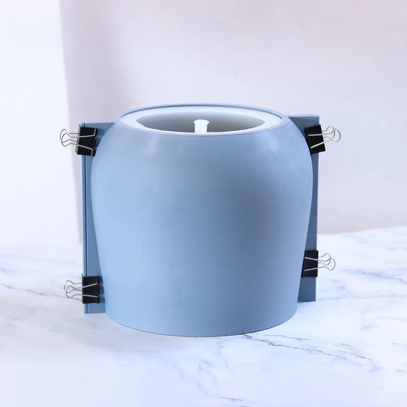 moule en silicone pour pot de fleurs en béton