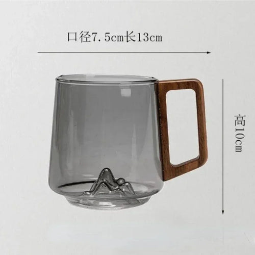 tasse a the verre borosilicate anse bois resistant