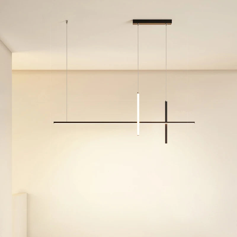 Lustre led simple et moderne pour salle à manger - vue 2 sur 14