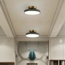 Plafonnier moderne led doré et métal