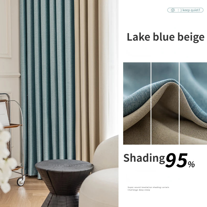 Rideau occultant moderne épais pour salon chambre - vue 14 sur 14