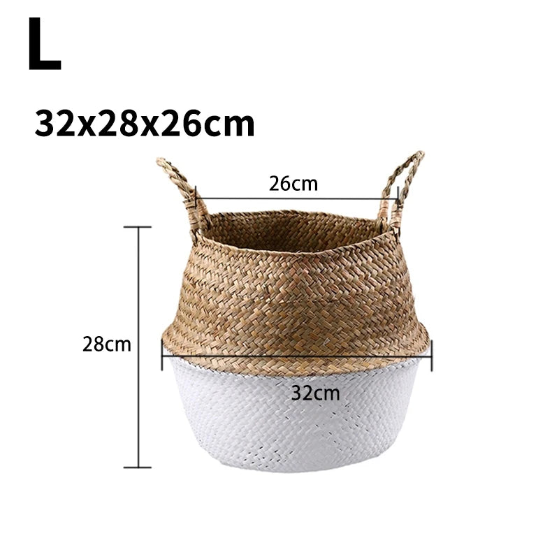 panier en osier suspendu pour rangement et décoration maison - vue 12 sur 13