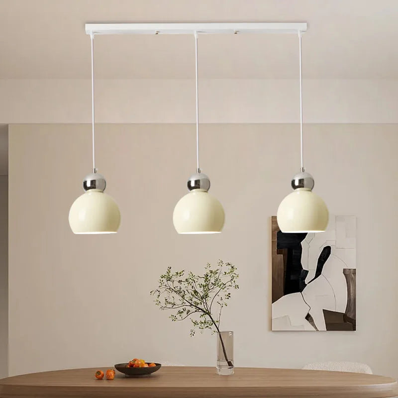 Nordique LED Suspension Plafonnier Crème Vent Gourde Lampe Pour Salon Chambre Étude Salle À Manger Décoration De La Maison Luminaires