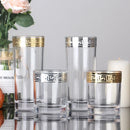 Verre champagne cristal style europeen bordure elegante