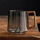 tasse a the verre borosilicate anse bois resistant