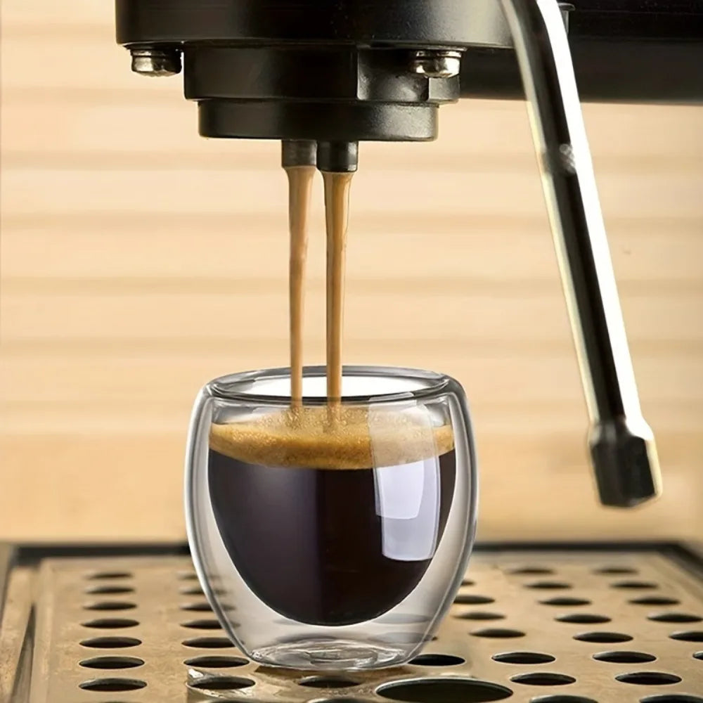Tasses expresso verre double paroi isolante 80 450ml - vue 4 sur 7