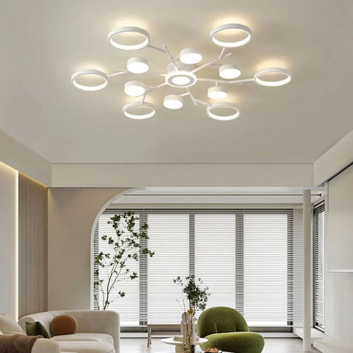 Plafonnier led télécommande simple blanc décoratif 2023