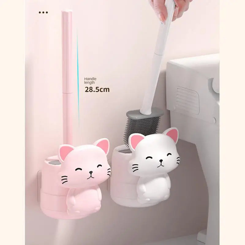 brosse de toilette pour nettoyage de fosse à squat sans angle mort - vue 6 sur 7