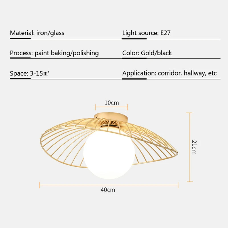 Plafonnier LED en forme de jupe - vue 5 sur 10